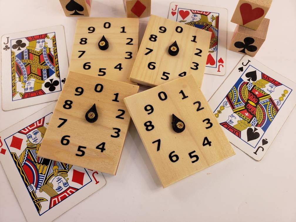 MINI Natural Wood EUCHRE Score Keepers for Card Games Etsy