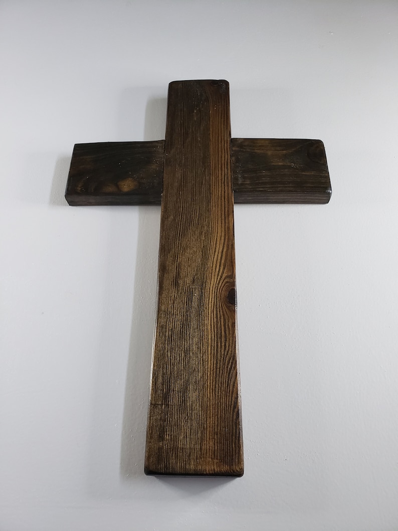 Rustic Wooden White Washed Cross Housewarming Gift Reclaimed Etsy