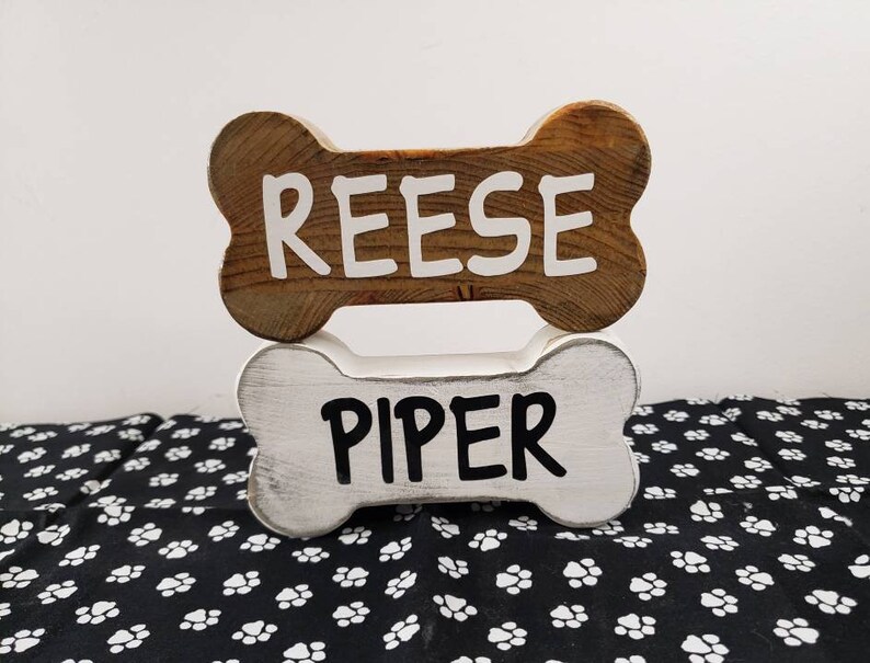 PERSONALIZED DOG BONE Signs Dog Gifts Wood Dog Bone Etsy