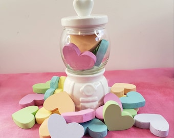 MINI HEARTS | WOODEN Hearts Valentine's Day | Tiered Tray Decor | Bubble Gum Machine Filler | Shelf Sitters | Love | Valentine's Day Gift