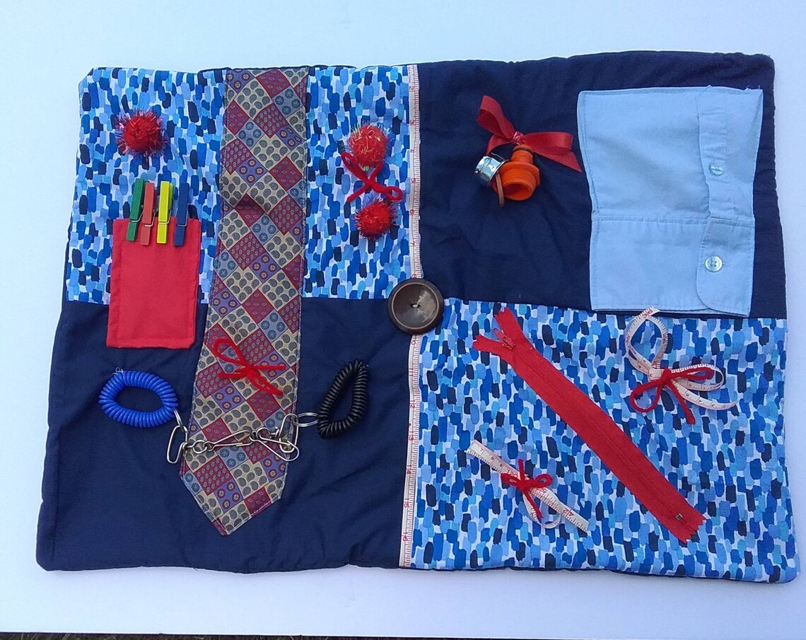 Men's Favorite Fidget Quilt Sensory Lap Blanket for Etsy