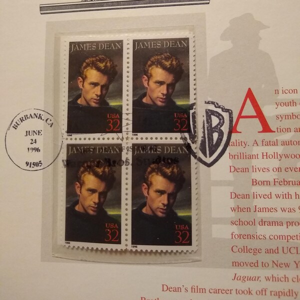 James Dean Stamp Etsy