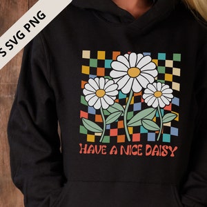 Daisy SVG Cut File y Daisy Svg Bundle Cricut para descargas de diseños de sublimación, letra ondulada Svg, diseños de transferencia de calor listos para presionar