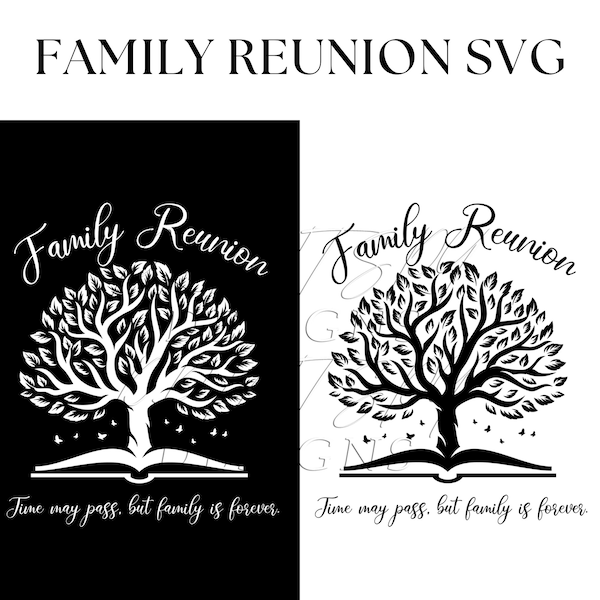 Family Tree SVG, Family Reunion SVG Bundle, Family Reunion Vector Art, Our Love Runs Deeper, Our Roots Runs Deeper, family tree wall art