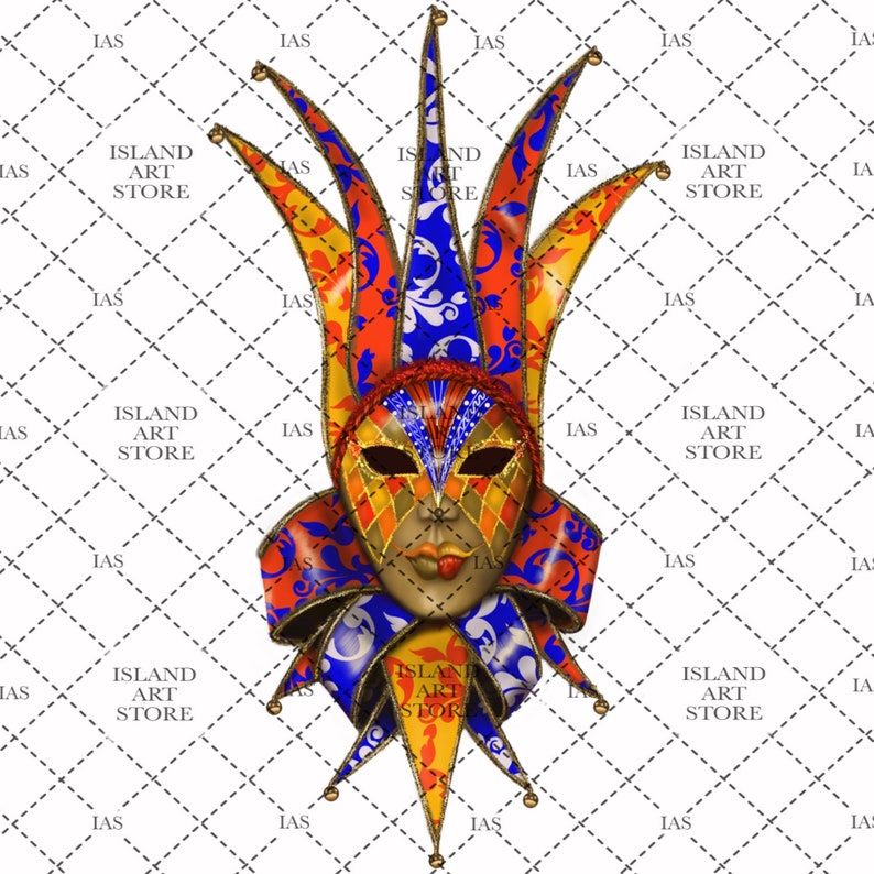 Jolly Mask Instant Download Digital Print File Clip Art Etsy
