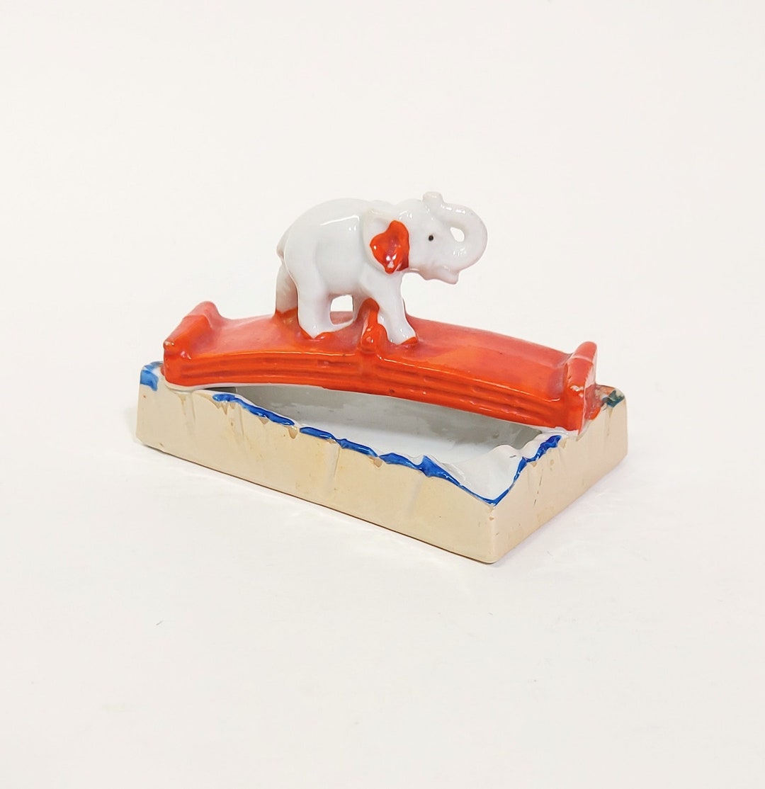 Vintage Elephant Ashtray Made in Japan Small Ashtray Etsy
