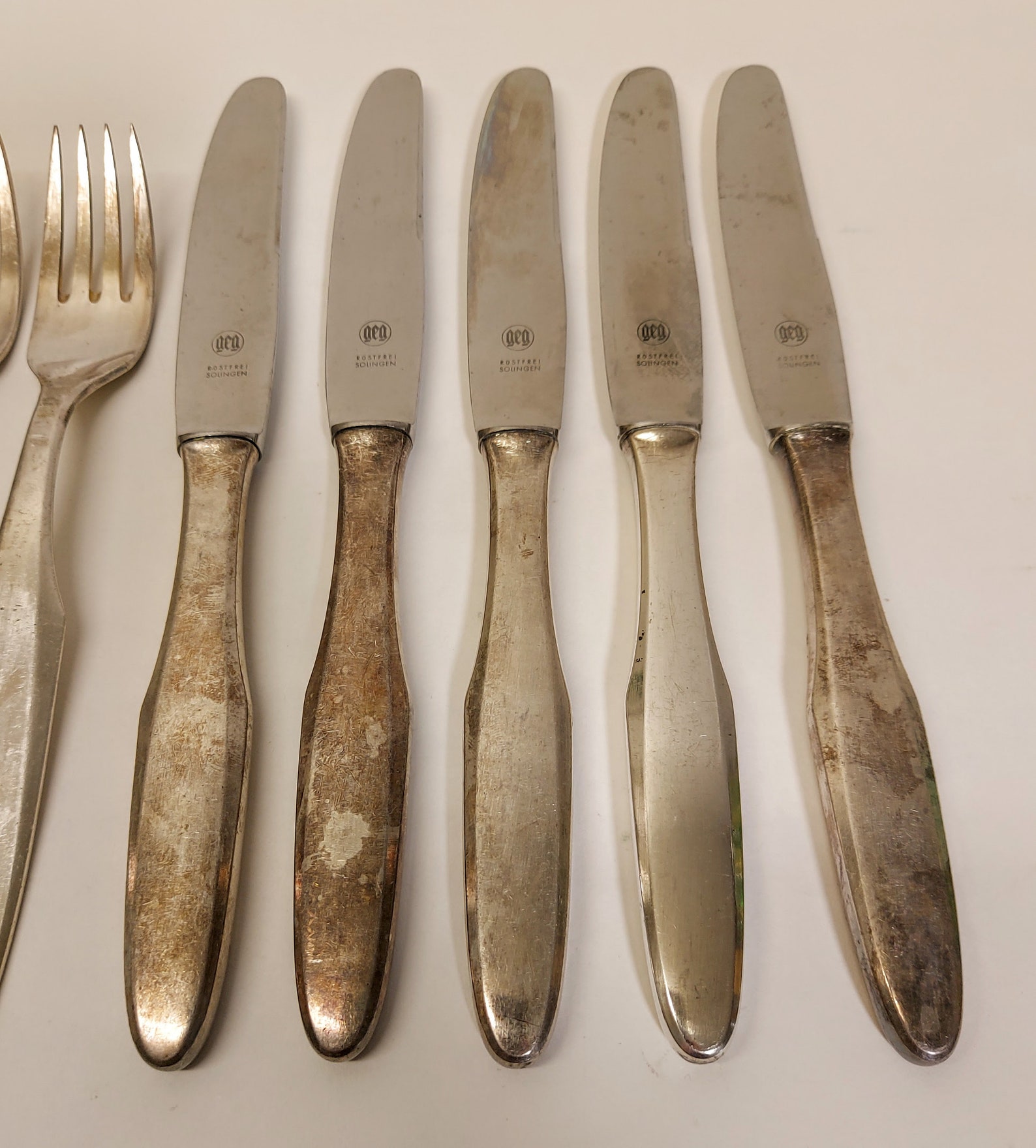Flatware Set Solingen Silver Plated Silverware Solingia 90 Etsy