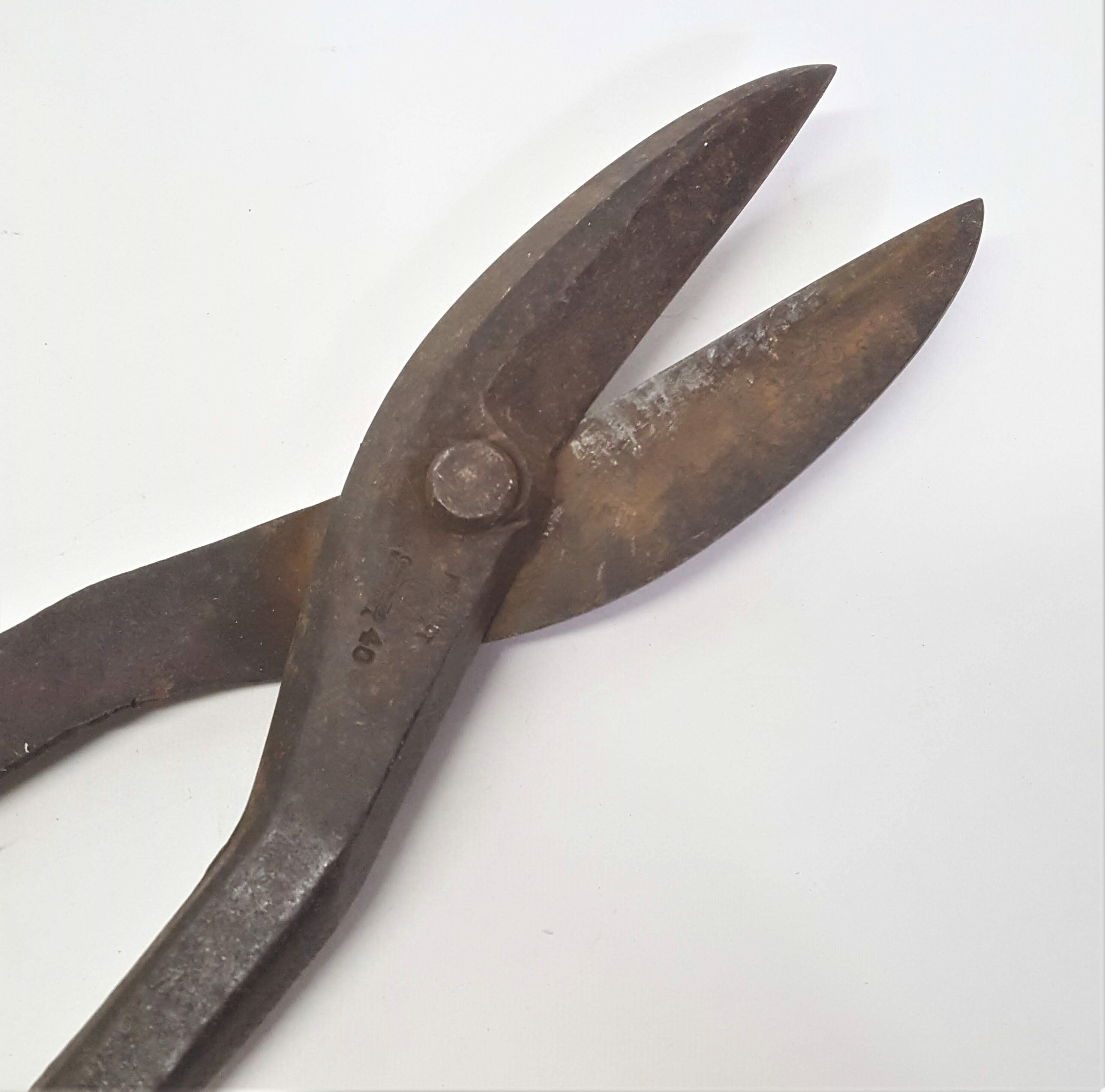 Tin Snips Old Tin Snips Pine Knot Tin Snips 40 Old Tools Etsy