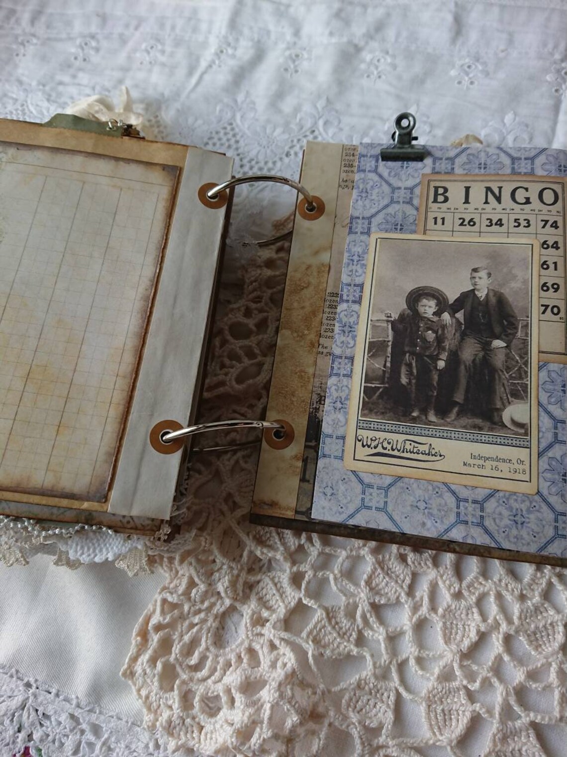 Ring Bound Journal With Pockets Bags Tucks And Journaling Etsy