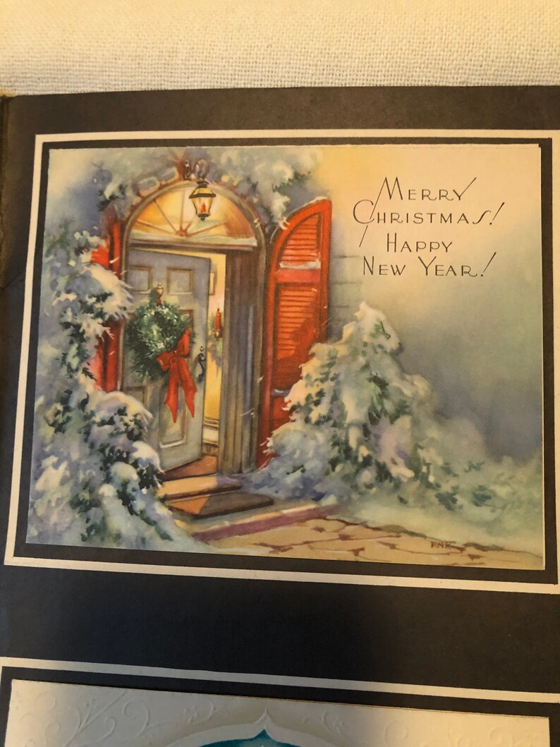 Vintage Christmas Cards Sample Pack by New England Art Publishers Etsy