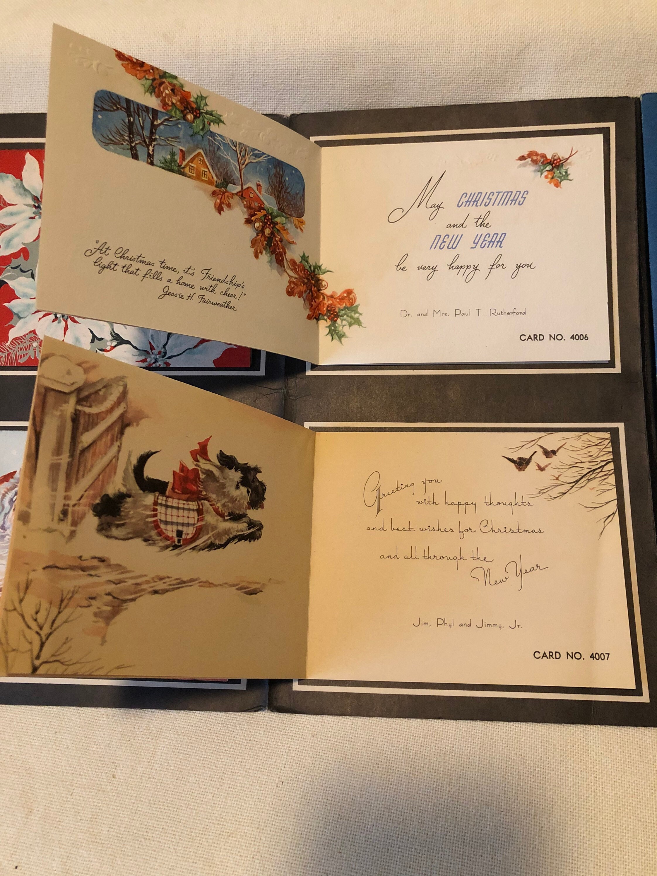 Vintage Christmas Cards Sample Pack by New England Art Publishers Etsy