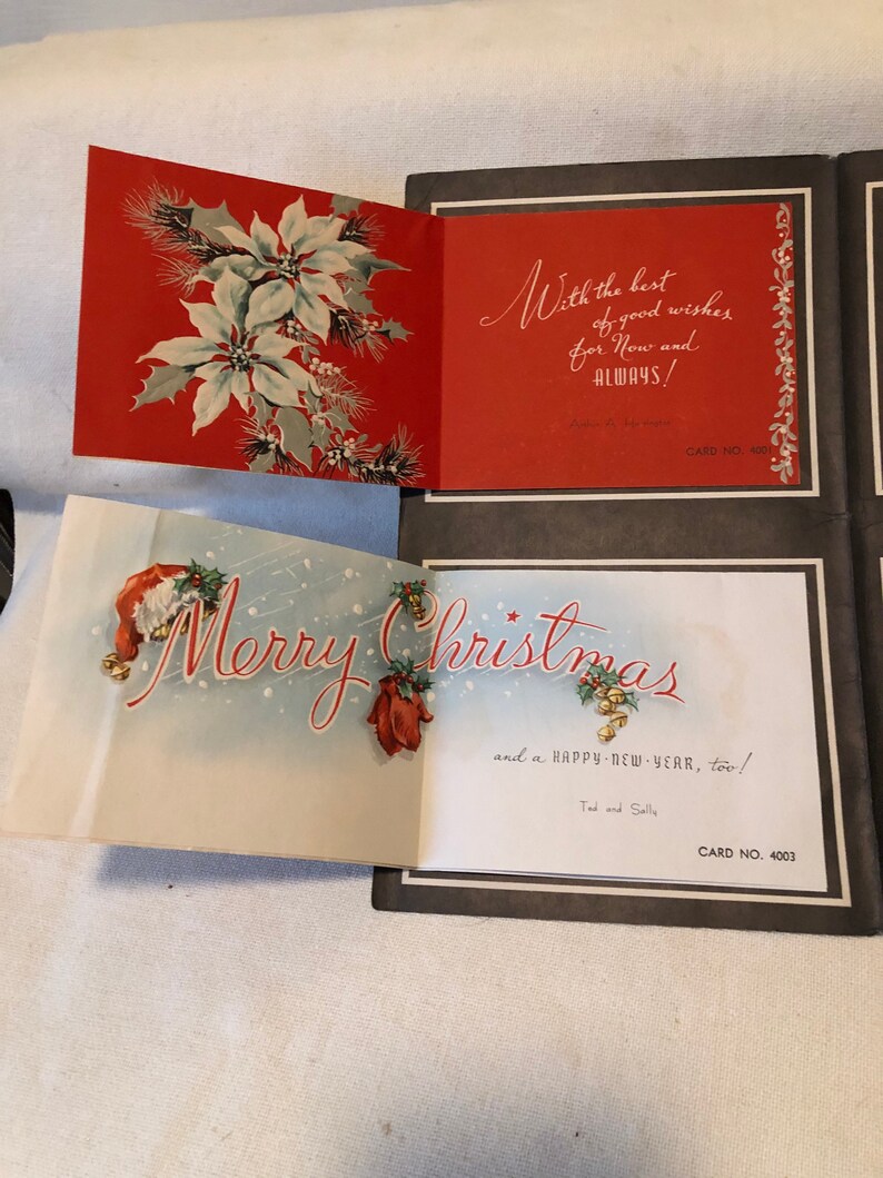 Vintage Christmas Cards Sample Pack by New England Art Publishers Etsy