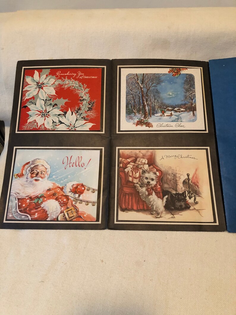 Vintage Christmas Cards Sample Pack by New England Art Publishers Etsy
