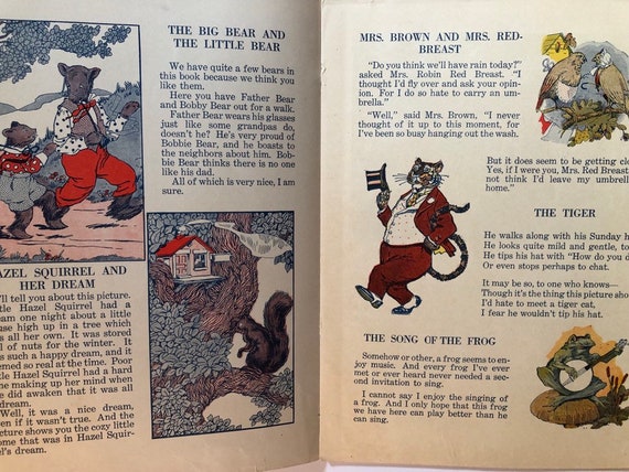 Antique Children S Book Whitman Pub Etsy