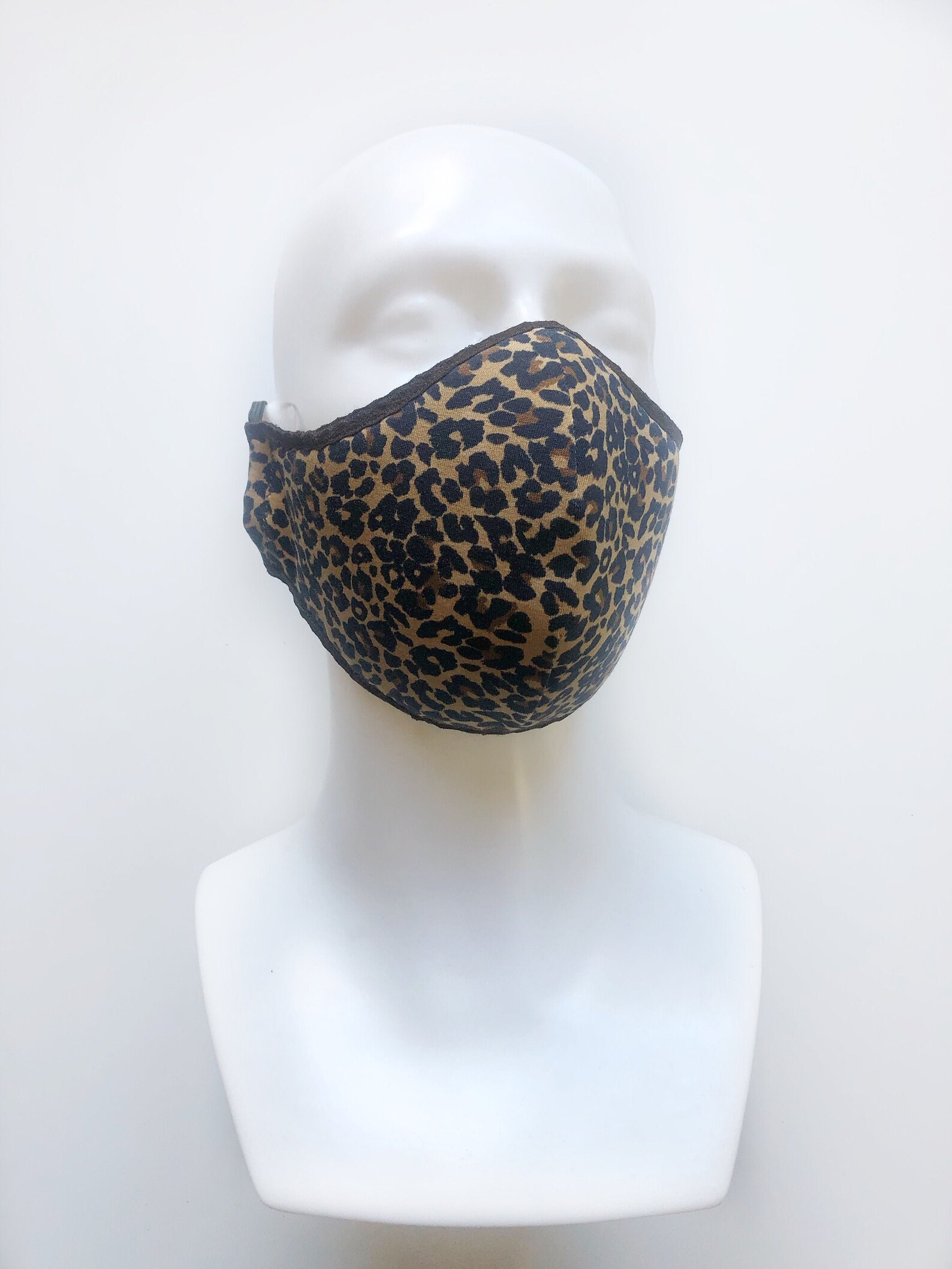 Leopard print protective face mask Washable and reusable face Etsy