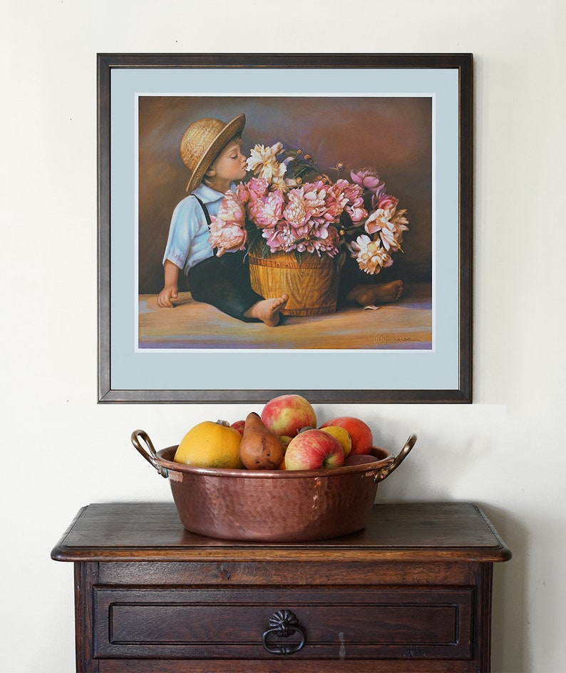 JOSHUA Vintage Nancy Noel Art Print Farmhouse Art Amish Etsy