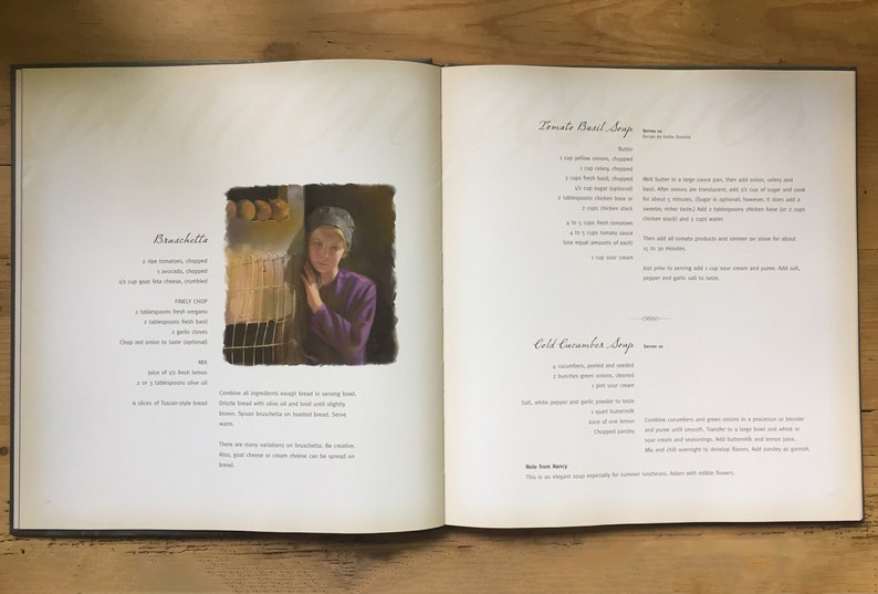 Recipe Book Art Book Joy in Simplicity Cookbook Etsy