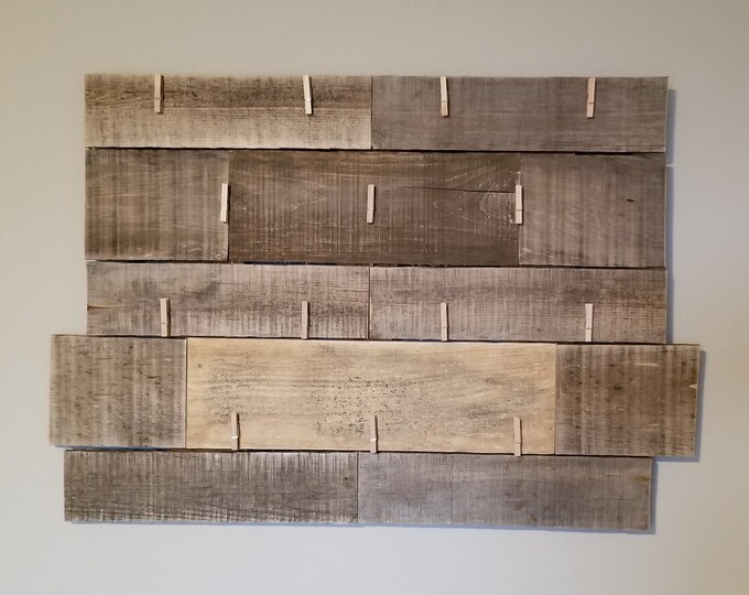 Pallet Wood Message Board, Picture Display, Picture Board, Reclaimed