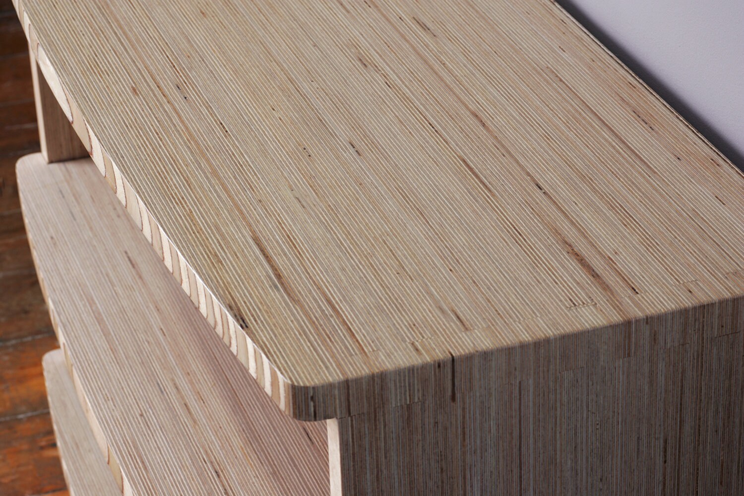 End Grain Birch Plywood TV / Shelving Unit / Modern / Scandi