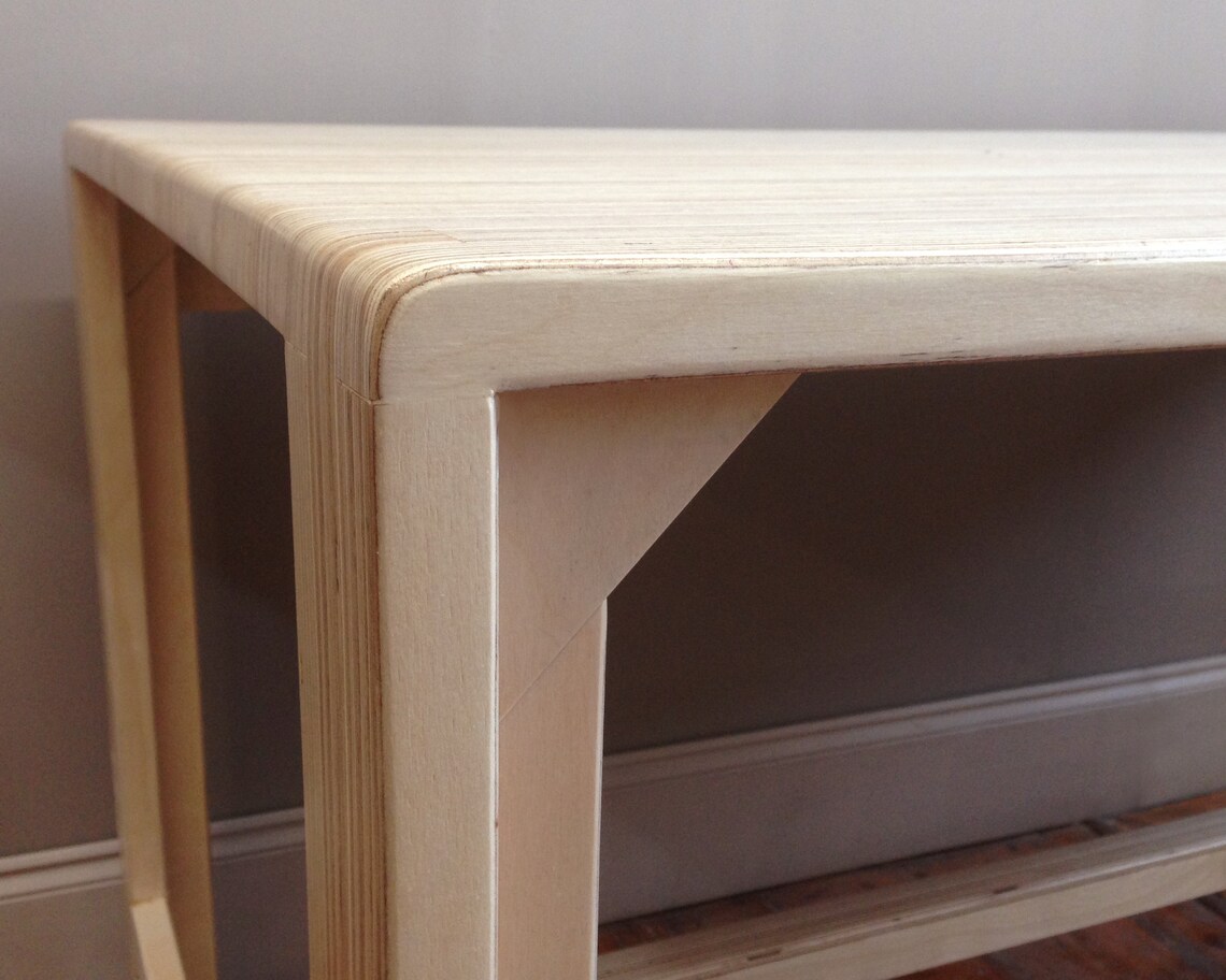 Scandi Style Birch Plywood End Grain Table / Desk 46 WEEK LEAD TIME