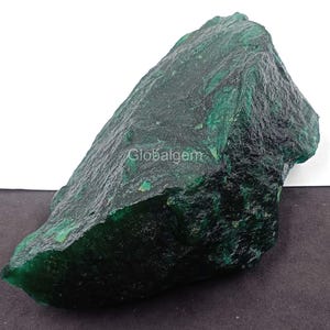 Green Emerald Rough Natural 6073.5 Ct Certified Rough Chunk Uncut Loose Gemstone from Colombian Healing Earthmined High-Quality 5AKQ