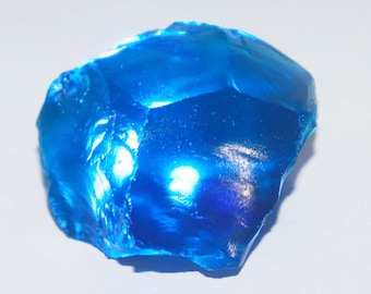 Earth Mined Healing 351.00 Ct Certified Natural Uncut Shape 53 x 33 mm Transparent Blue Taaffeite Gemstone Rough EI387