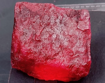 Red Ruby Raw 350-400 Ct Unique Quality Natural African Certified Chunk Uncut Pigeon Blood Healing Earthmined Loose Raw Superb Quality 4SAT