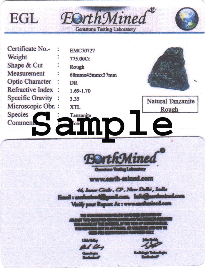 Tanzanite45000 Ct 9 Kg Certified Natural Amazing Tanzanite Blue High Class Quality Uncut Rough Gemstone From Tanzania Valentine Offer LRA image 6