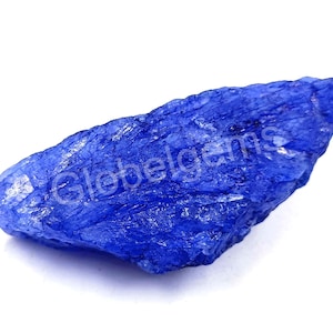 Blauwe saffier ruwe 320,5 kt Afrikaanse saffier natuurlijk ruw Gecertificeerde gesteenten en mineralen ongesneden ruw Prachtige aanbieding 4DSO