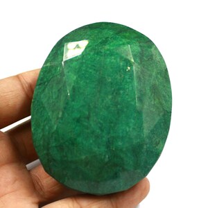 Emerald 1132.00 Ct Certified Natural Brazil Emerald Green Oval Faceted Cut Huge Earth Mined Gemstone DY526