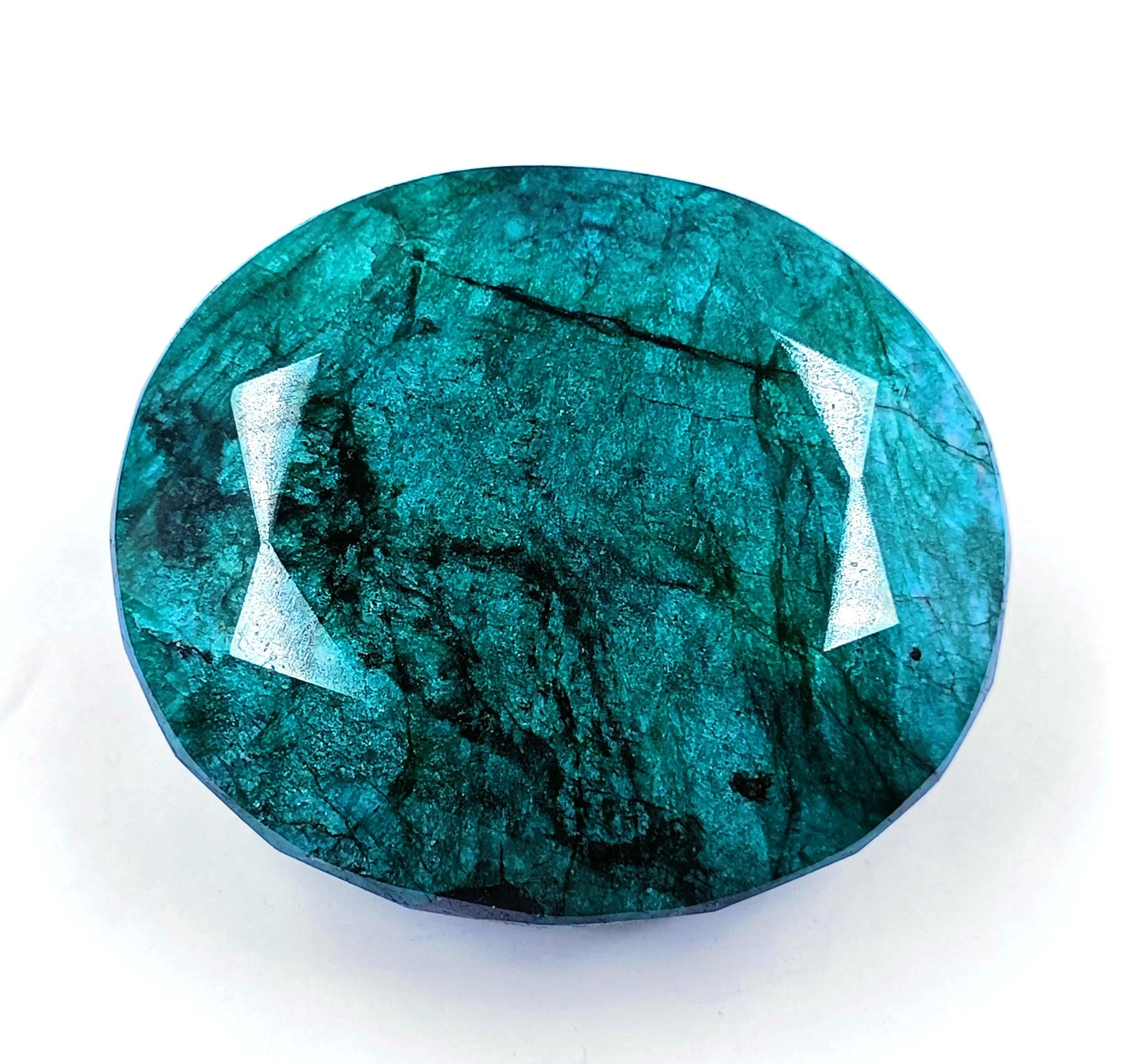 Green Emerald 961.10 Carat Natural Certified Gemstone From Brazil