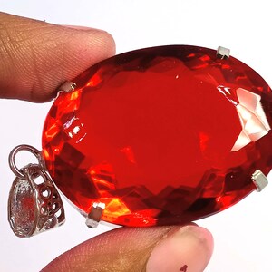Natural Red Ruby Pendent 109.0 Ct Oval Shape Certified EGL Gemstone 6ANI