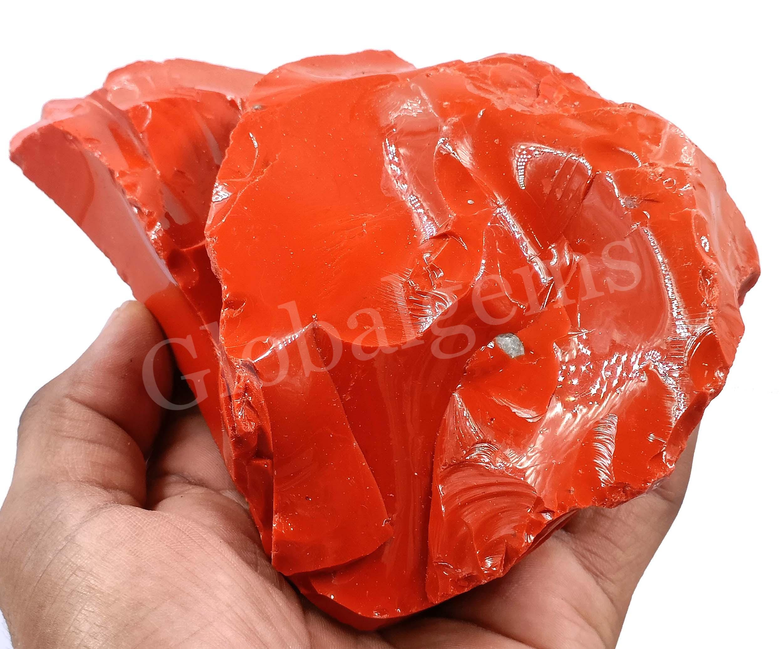 Corail Rouge Naturel Brut Vintage D'Italie - Branche 24 Carats - Gemme Non Traitée