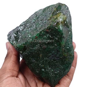 Green Emerald Rough Natural 4024.5 Ct Certified Rough Chunk Uncut Loose Gemstone from Colombian Healing Earthmined High-Quality 5AKQ