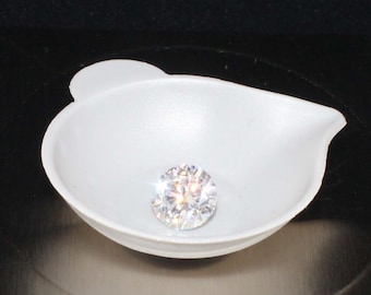 Diamant blanc ! Diamant taillé rond à facettes de 1,00 ct, certifié IGL, pierre précieuse en vrac, certifiée CVD VVS1 couleur D, pureté cultivée en laboratoire, offre à prix réduit !