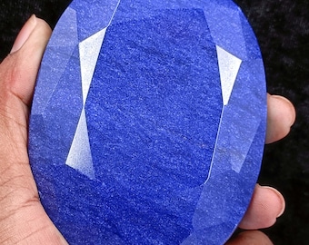 100カラット ブルーサファイア ロット | 天然ファセットオーバルカット