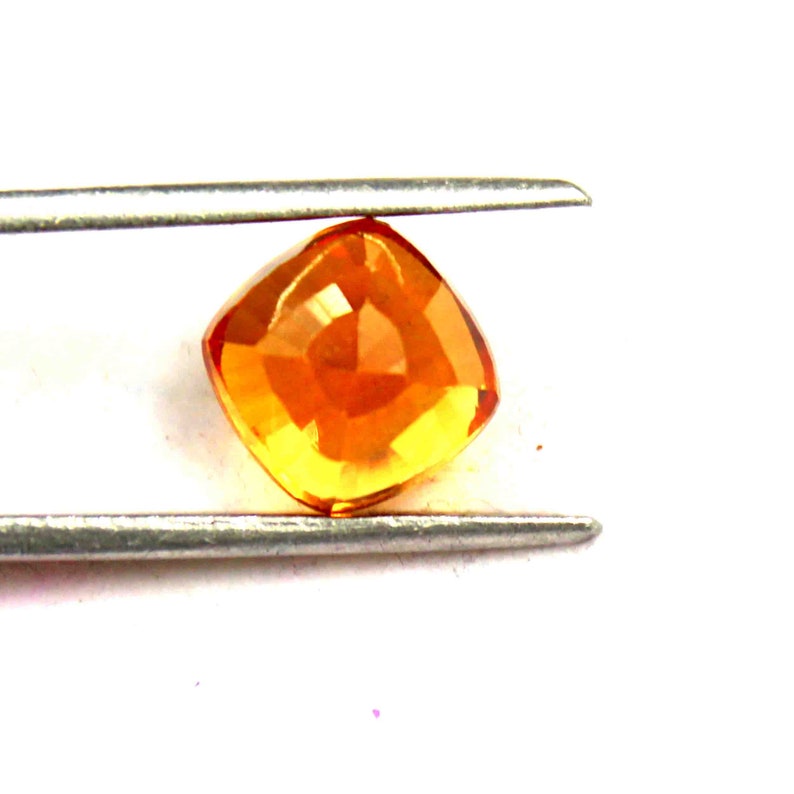 7.00 Ct Certified 100/% Natural A One Quality Orange Sapphire Cushion Shape Gemstone Making For Ring SD209