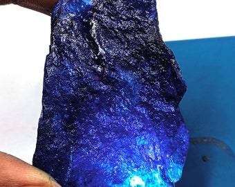 Sapphire Raw !! Attractive Stone Blue Sapphire 310-320 Ct Natural Certified Unheated Uncut Rough from African Stone Loose Gemstone !! JKH