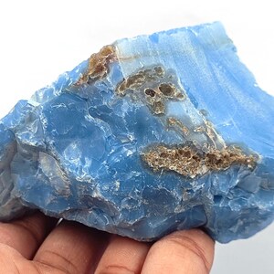 Natural Blue Opal Rough 980.0 Ct EGL Certified Loose Opaque Gemstone 6LNK