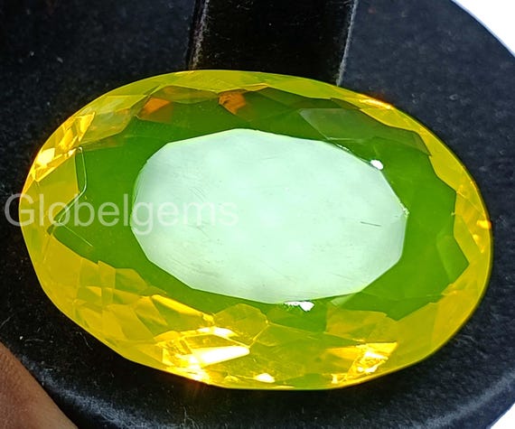 Opale Naturelle D'Éthiopie Jaune Et Multicolore 3.60 Carats - Rare, Non Traitée, Pièce Unique P458.129t