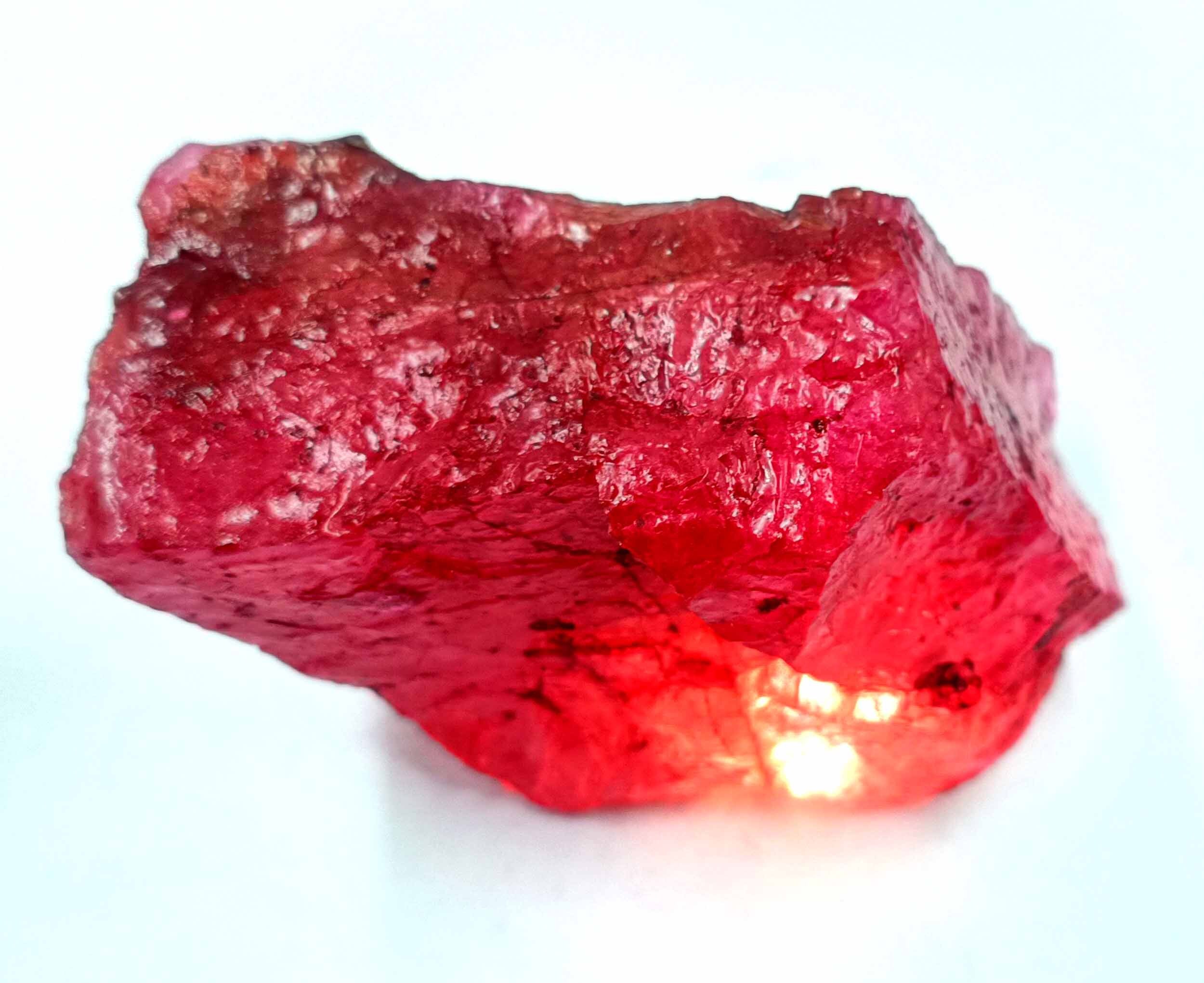 Ruby 1300-1350 Ct Natural Red Ruby Uncut Rough Certified Loose