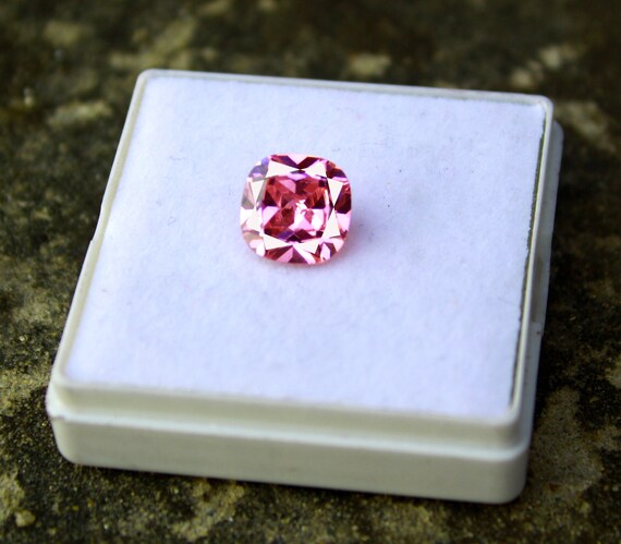 8.05 Ct Certified Natural Transparent Pink Sapphire Cushion Shape Gemstone Making For Ring SB280