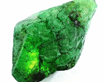 天然エメラルド!! 認定ルース宝石 半透明 原石 400～450カラット