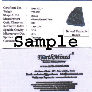 TanzaniteFast Shipping 10100 Ct / 2 Kg 200 Gram Certified Natural Amazing Tanzanite Blue Uncut Rough Gemstone From Tanzania LRA image 5