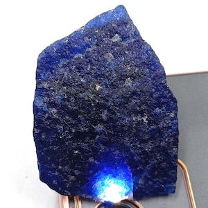 550 Ct EGL Certified Natural Blue Sapphire Rough Loose Opaque Gemstone 6LNP