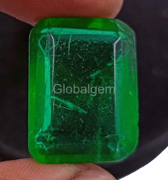 Lot De 5 émeraudes Vertes Naturelles Certifiées - 45,27 Carats - Inde/Colombie - Neuf