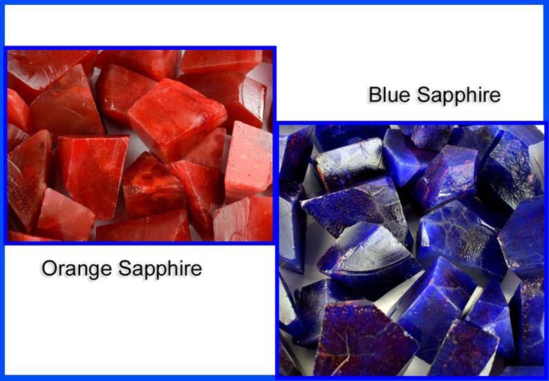 Discounted Price Natural 2000 Ct Certified Magnificent Blue /& Orange Sapphire African Gemstone Polished Rough Lot