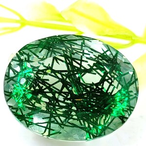 Green Quartz 69.65 Carat Certified Loose Gemstone Faceted Oval Cut Transparent Gemstone From Brazil 26x21x18mm MAC