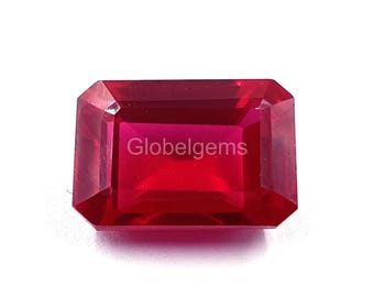 Rubino naturale certificato da 20,25 ct, forma smeraldo, rubino rosso, pietra preziosa sfusa 4DSL