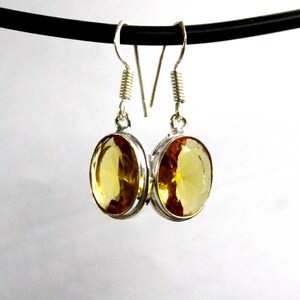 Citrine Attractive Pendants And Earring ! 193.00 Ct Certified 925 Sterling Silver Handmade Topaz & Citrine 2 Pendants 2 Set Earring Combo